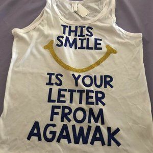AMERICAN APPAREL AGAWAK CAMP SMILEY TOP